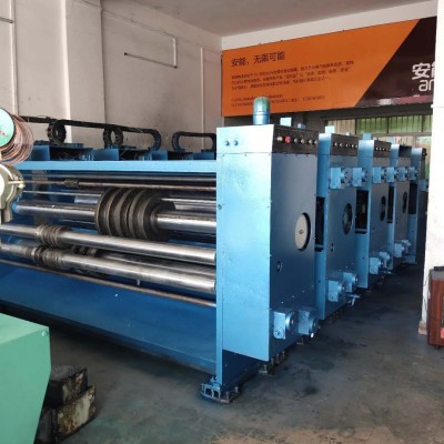 轉讓紙箱機械 三色印刷帶開槽機